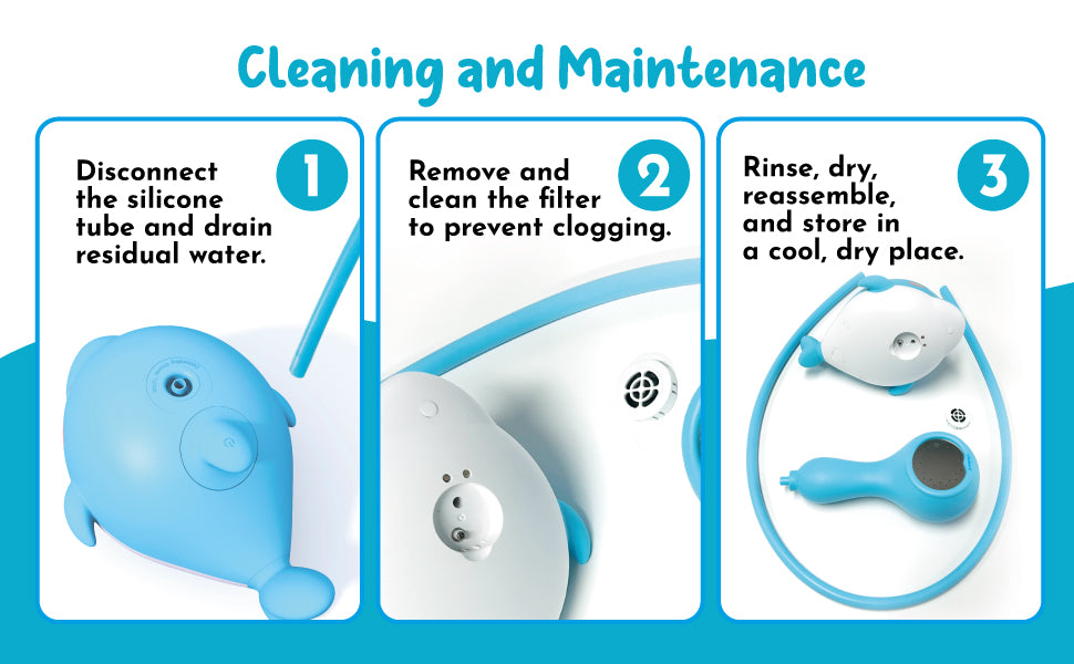 Lunobaby Rechargeable Baby Bath Shower Head