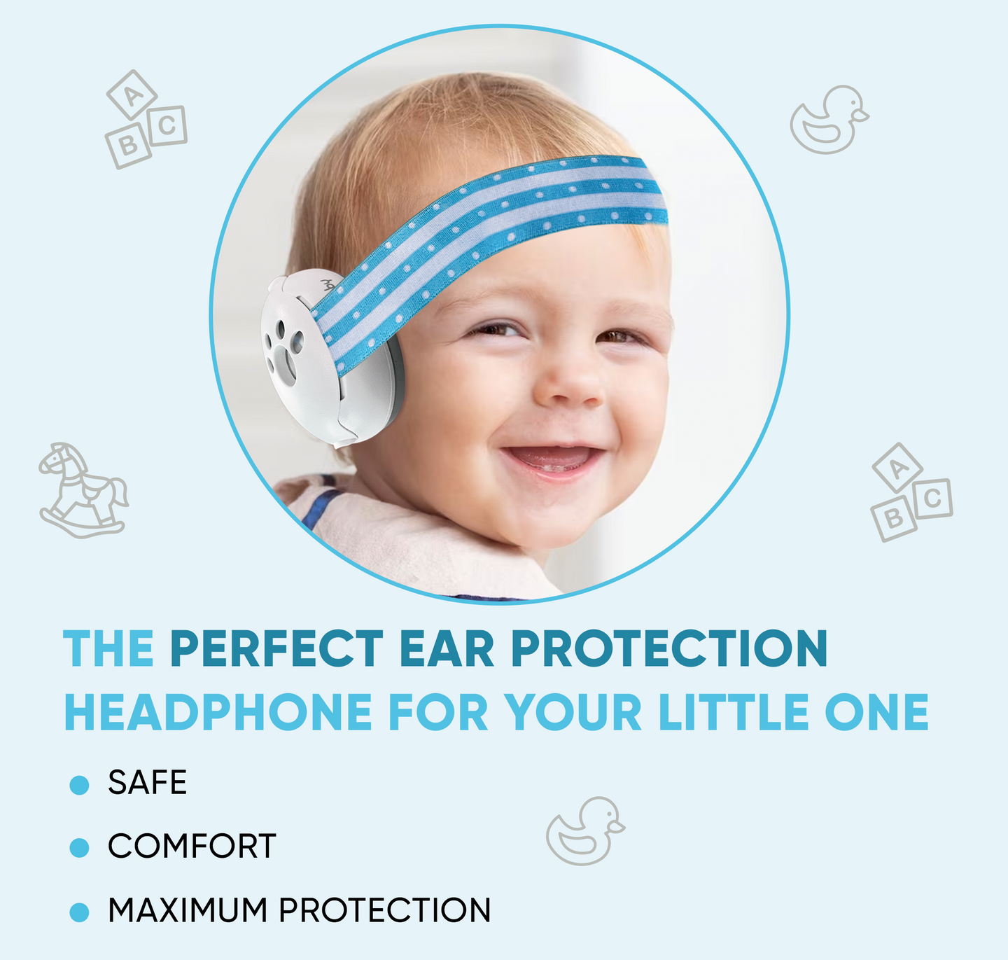 Lunobaby Baby Ear Muffs (with a Free Drawstring Bag!)