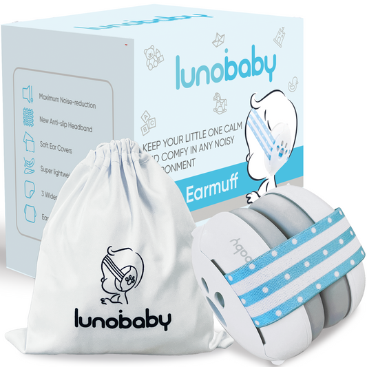 Lunobaby Baby Ear Muffs (with a Free Drawstring Bag!)